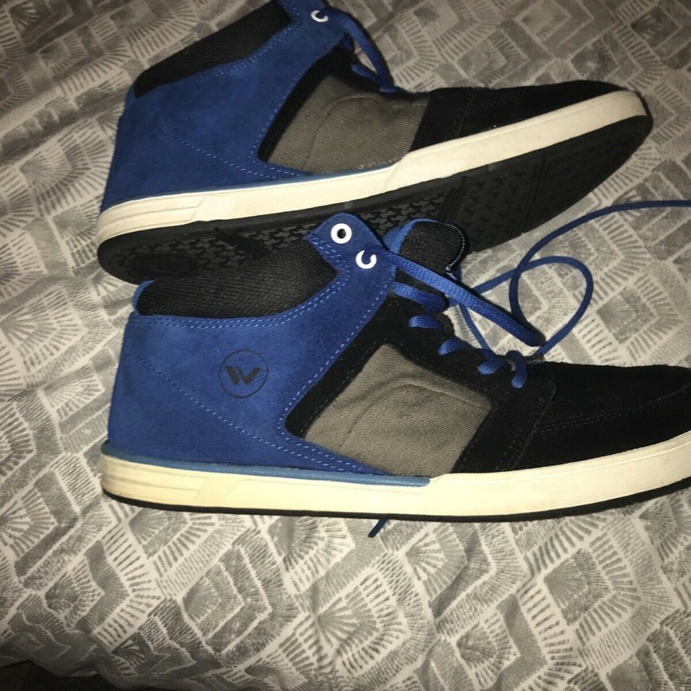 Shaun White - Riverside Black/Blue/Grey Skate Sneakers Size 6